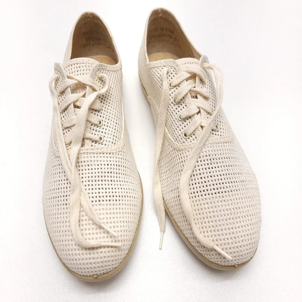 Vintage Mens‎ World Cup White Mesh Tennis Shoes Sneakers Size 9.5 M USA Club